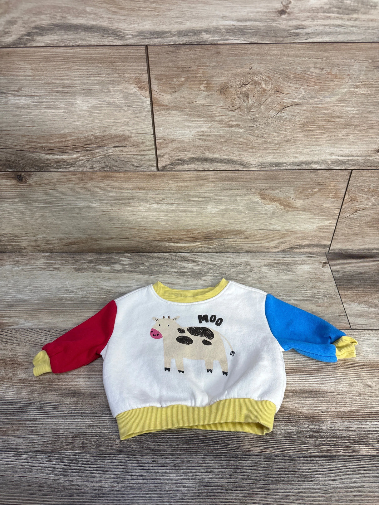 Old Navy Moo Crew-Neck Sweatshirt Ivory sz 0-3m
