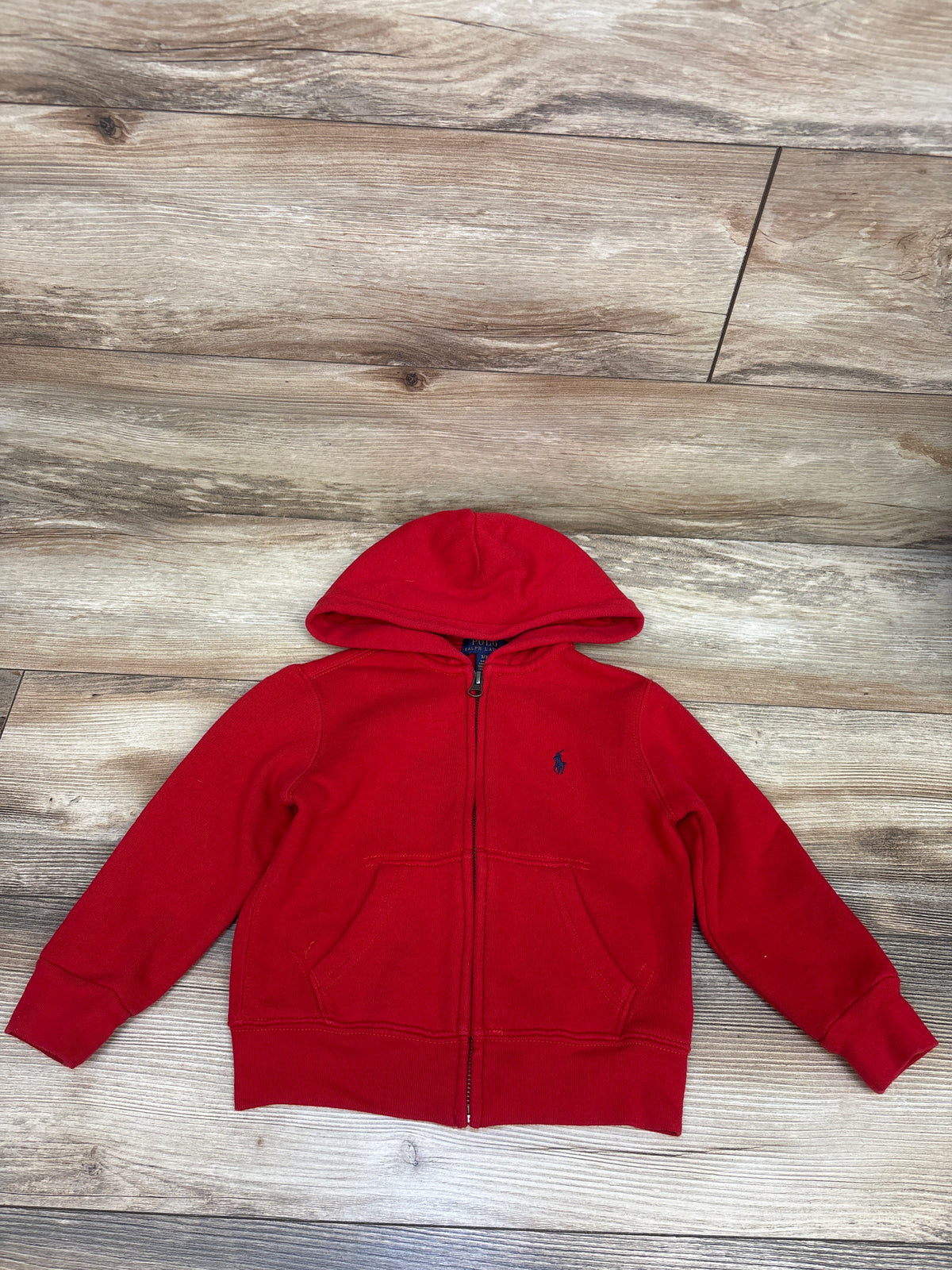 Polo Ralph Lauren Full Zip Hoodie Red sz 3T