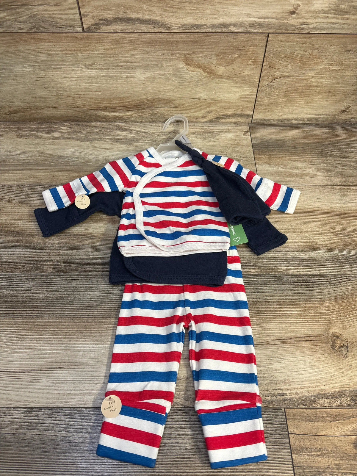 NEW M + A by Monica + Andy 4pc Kimono Set White sz Newborn