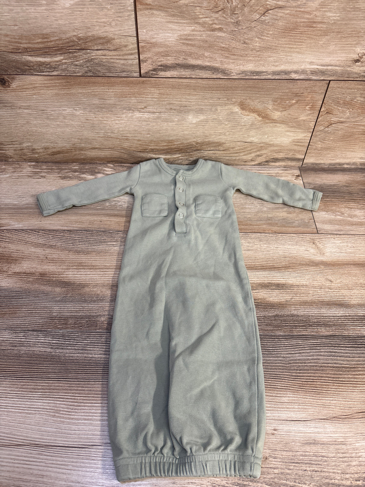 L'oved Baby Organic Sleep Gown Green sz 0-3m