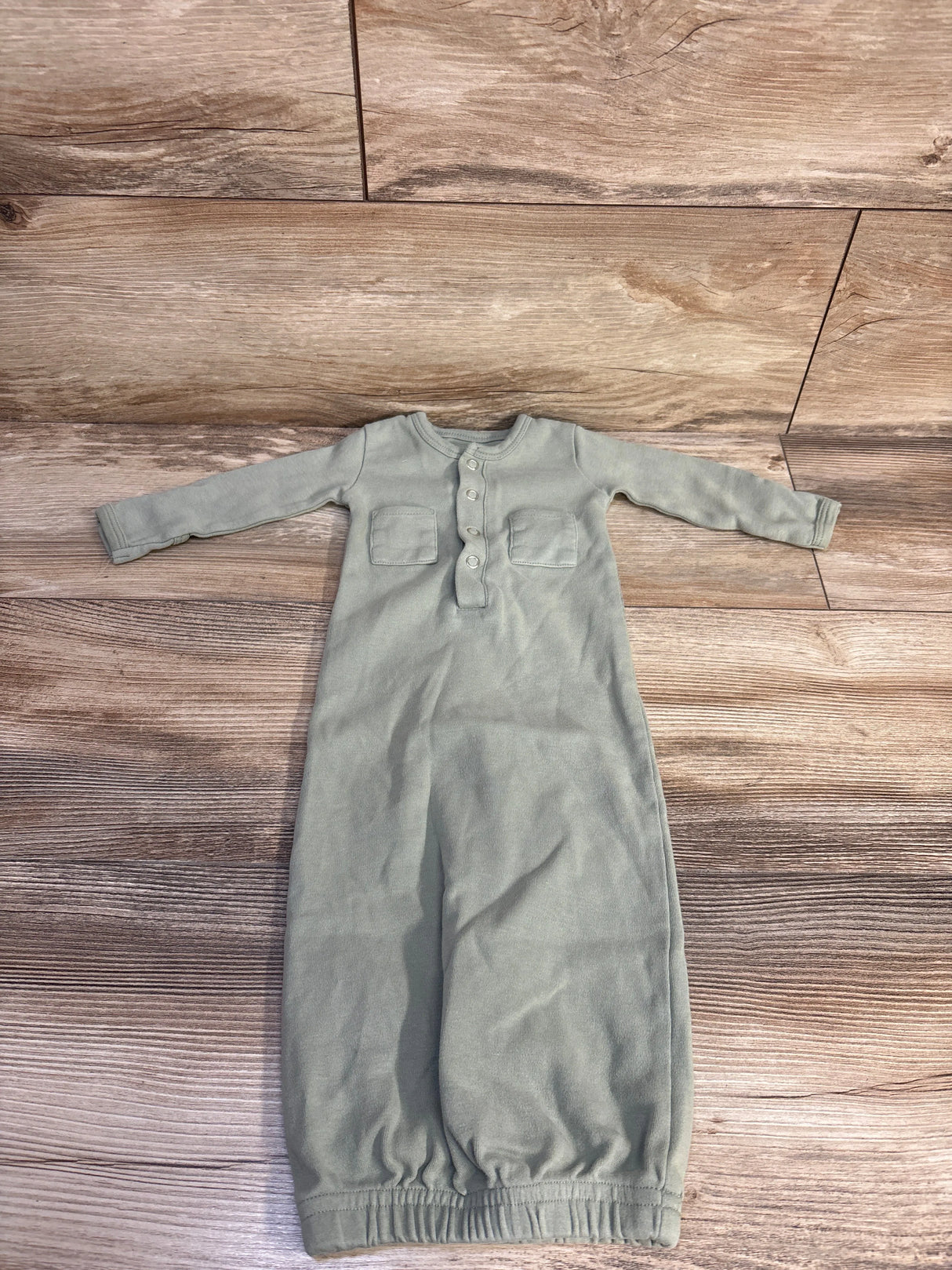 L'oved Baby Organic Sleep Gown Green sz 0-3m