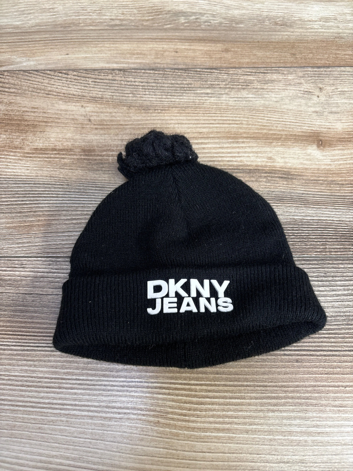 DKNY Jeans Pom Pom Beanie Black sz 0-12m