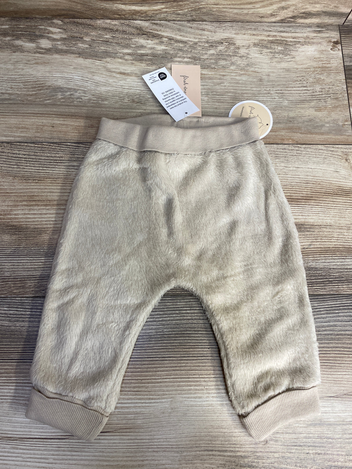 NEW First Impression Plush Pull On Pants Brown sz 3-6m