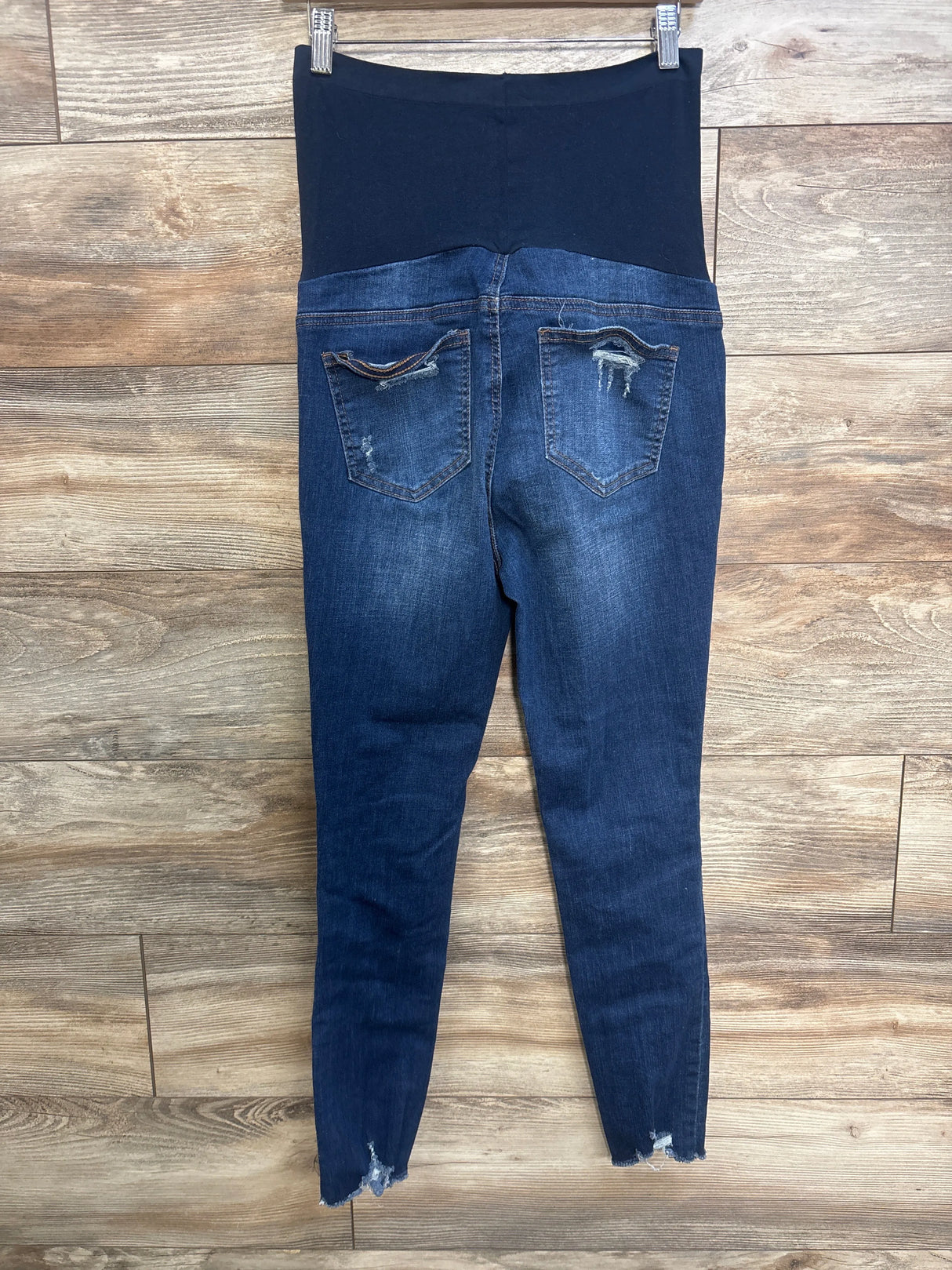 Simple Society Maternity Full Panel Jeans Blue sz Medium