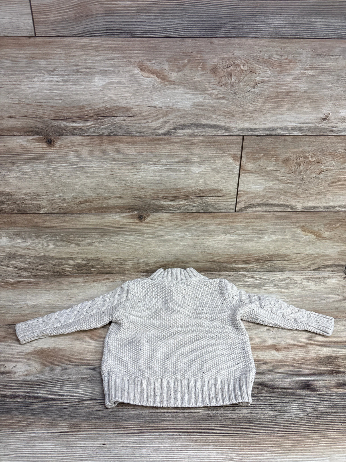 Cat & Jack Cable Knit Sweater Oatmeal sz 2T