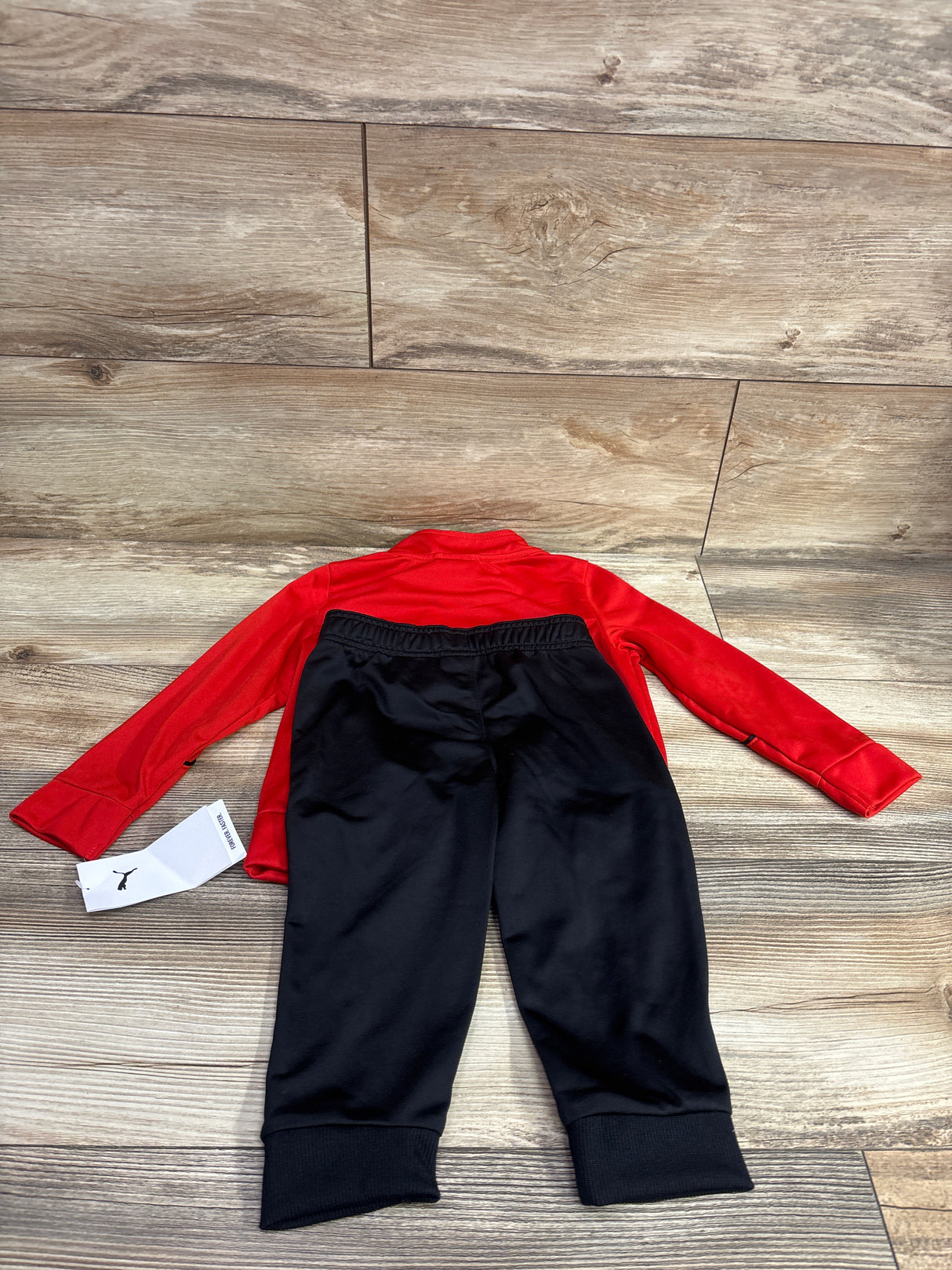 NEW Puma 2pc Zip-Up Hoodie & Joggers Set Red sz 2T