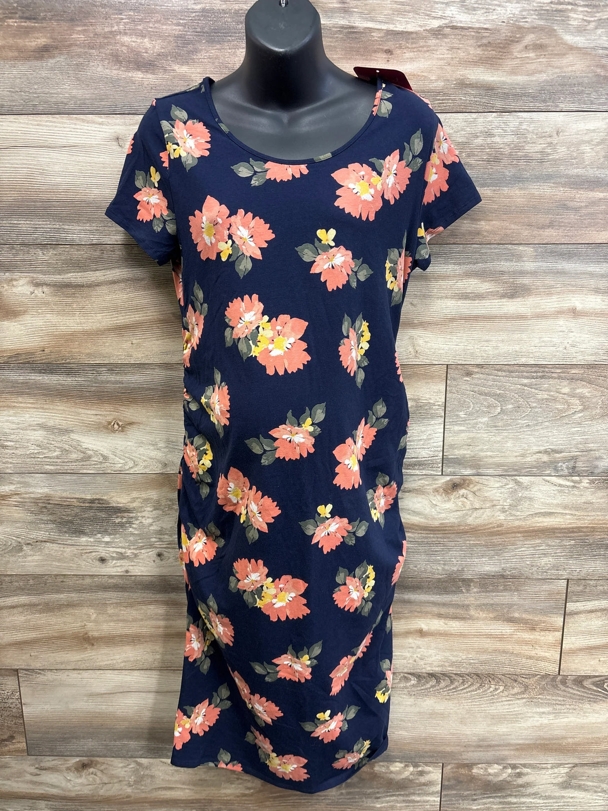 NEW Isabel Maternity Floral Bodycon Dress Navy sz XL