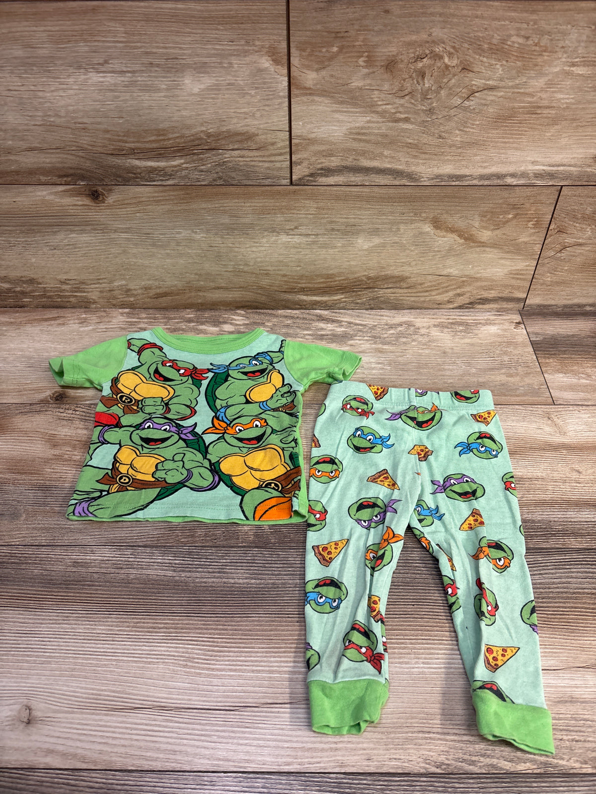 Teenage Mutant Ninja Turtles 2pc Pajama Set Green sz 18m