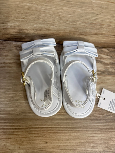 NEW Janie & Jack White Baby Bow Sandals sz 6-12m - Me n Mommy To Be