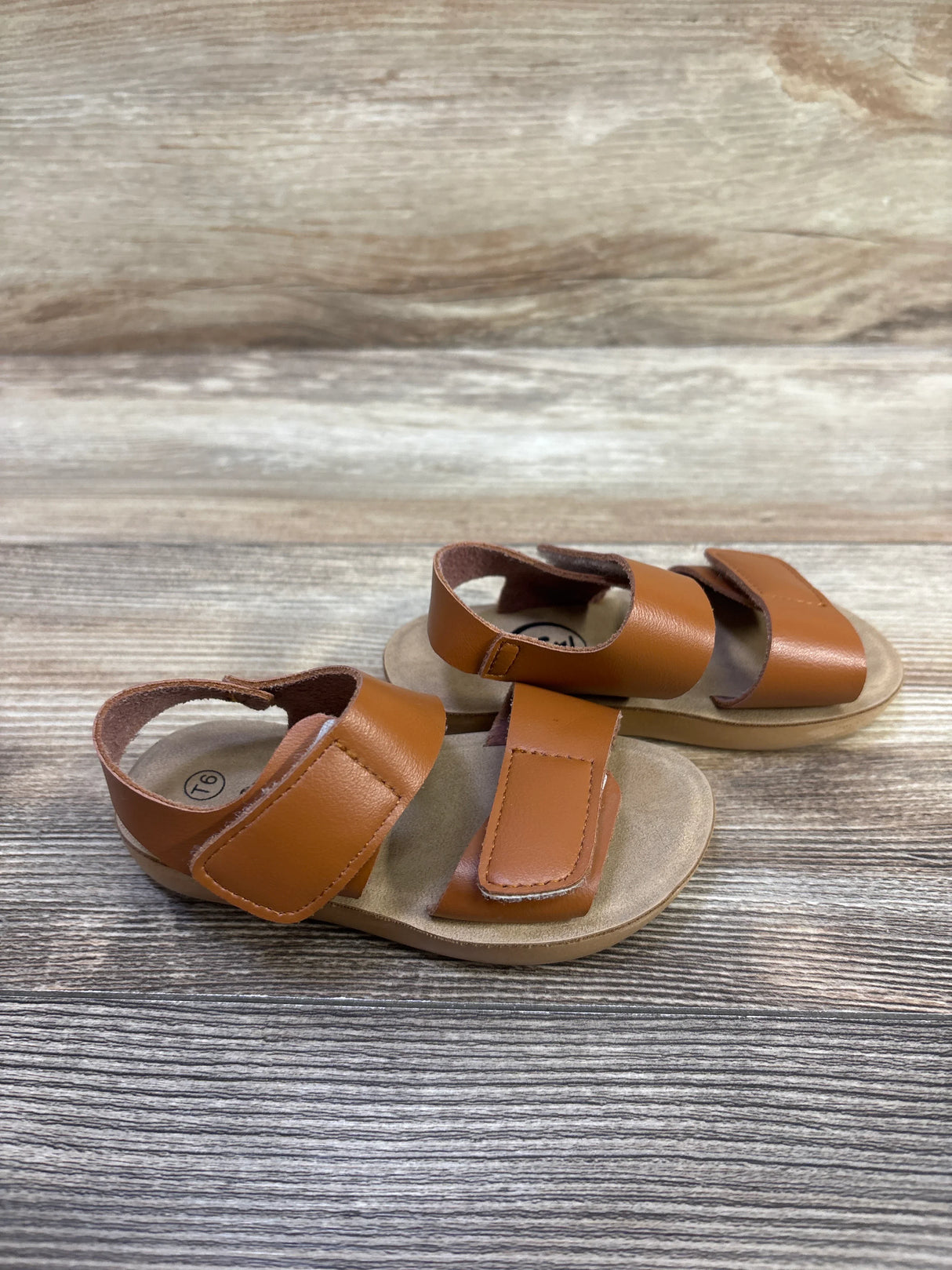 Trary Adjustable Double Strap Sandals Brown sz 6c