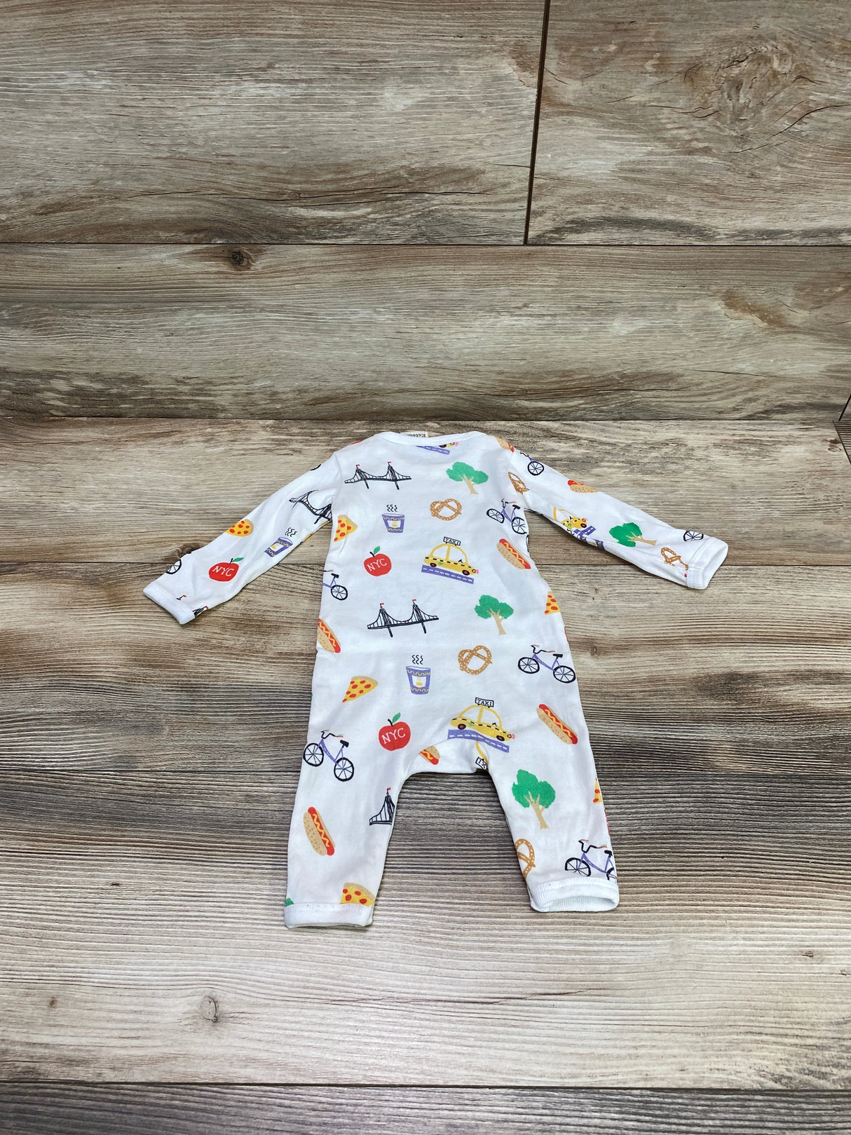 Estalla Organic New York Romper Onesie White sz 3m - Me n Mommy To Be