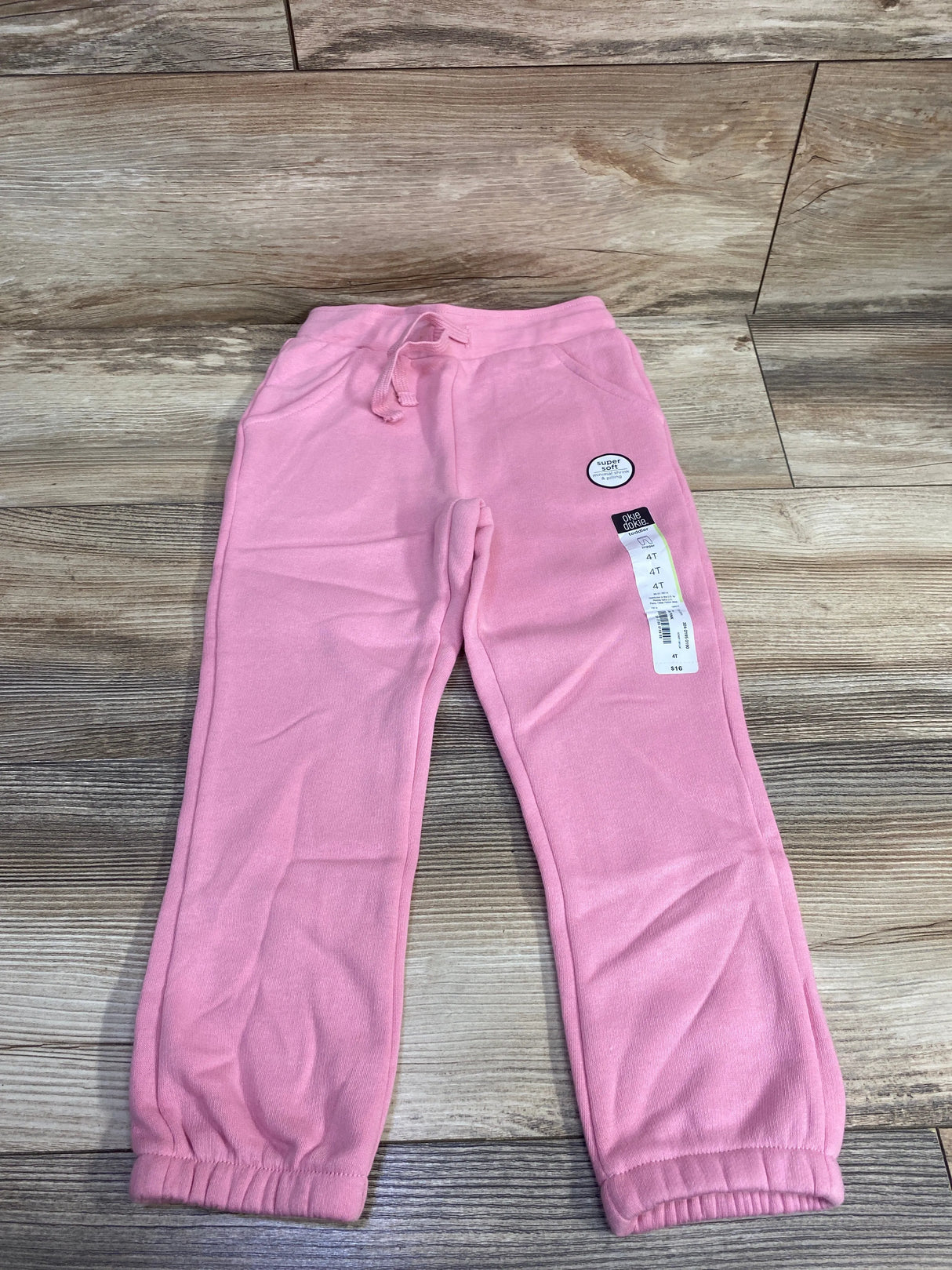 NEW Okie Dokie Drawstring Joggers Pink sz 4T