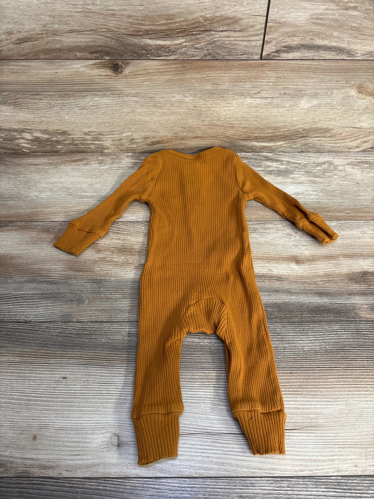 Henley Ribbed Coverall Bronze sz 3-6m