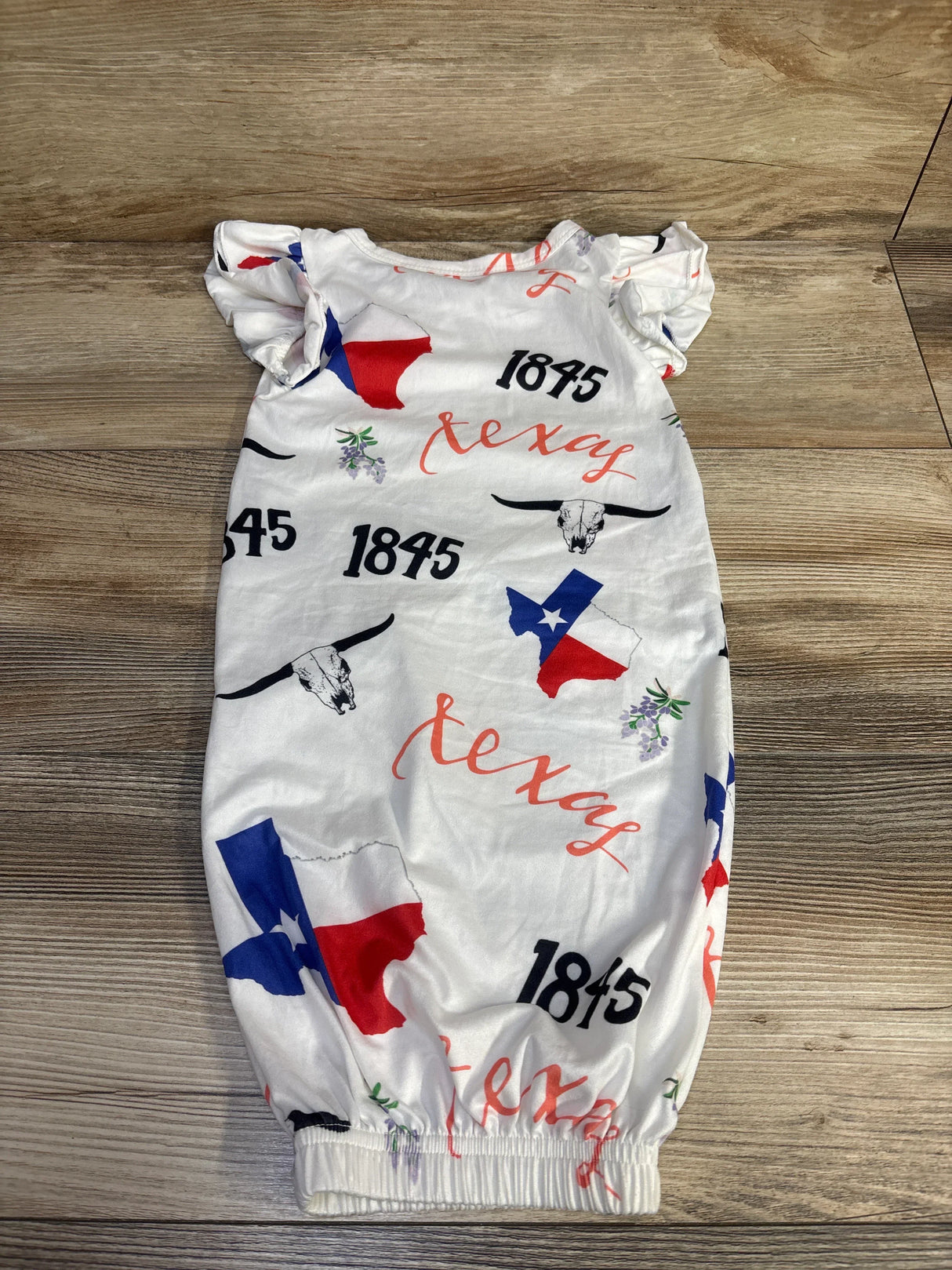 Texas 1845 Sleep Gown White One Size