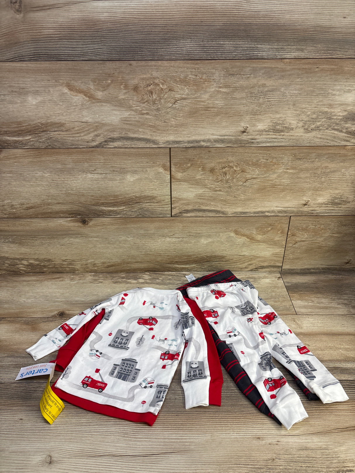 NEW Just One You 4pc Pajama Set Red/White sz 12m