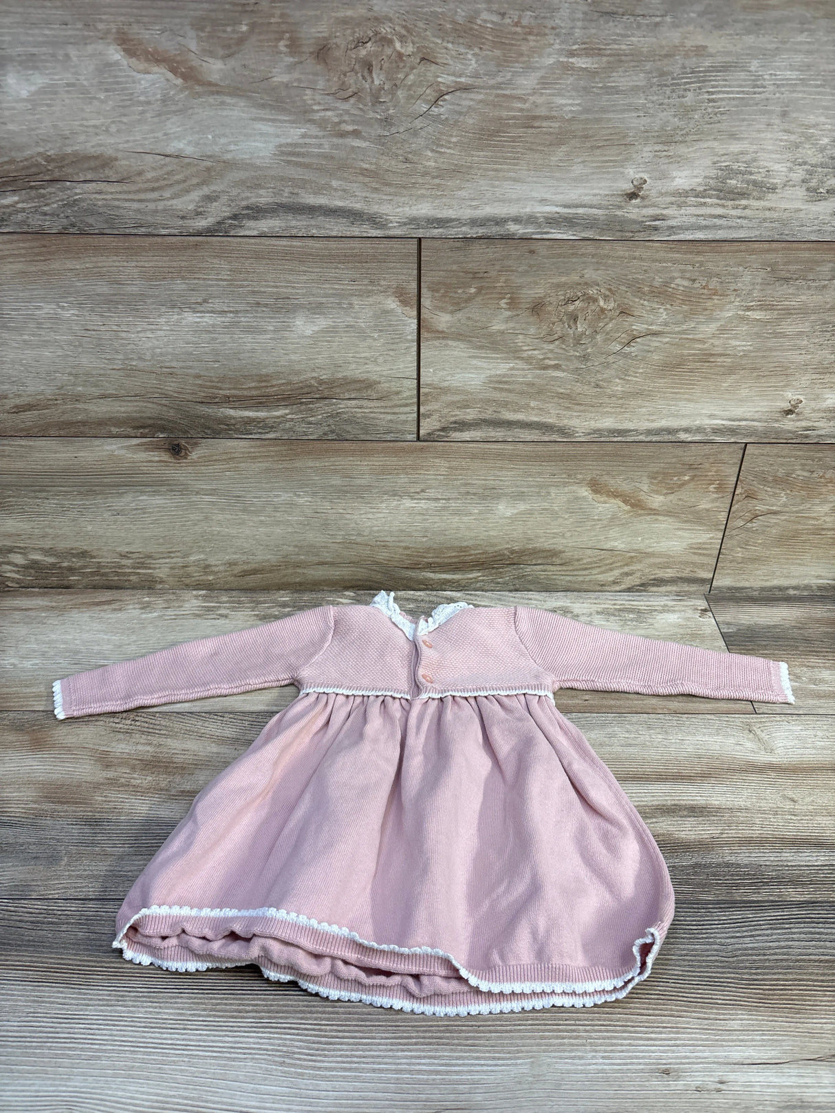 Edgehill Collection Knit Long Sleeve Dress Pink sz 18m