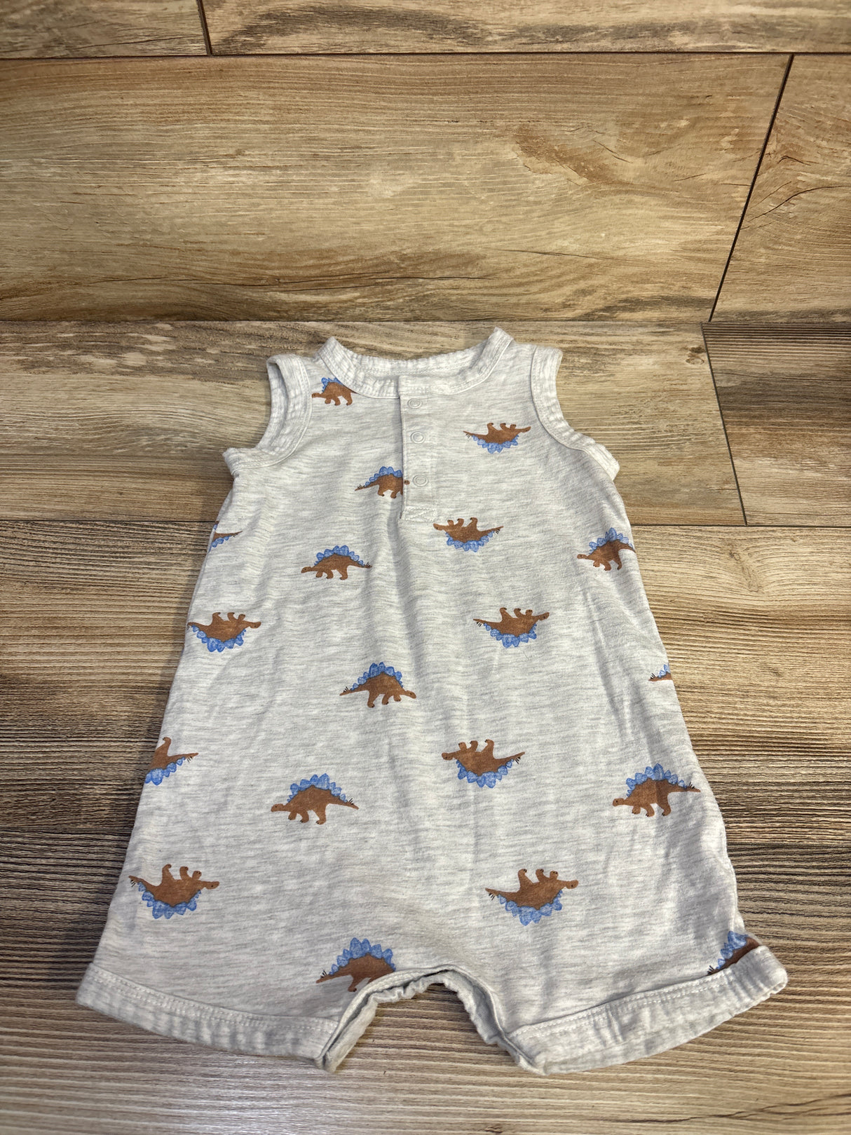 Carter's Tank Henley Shortie Romper Grey sz 12m
