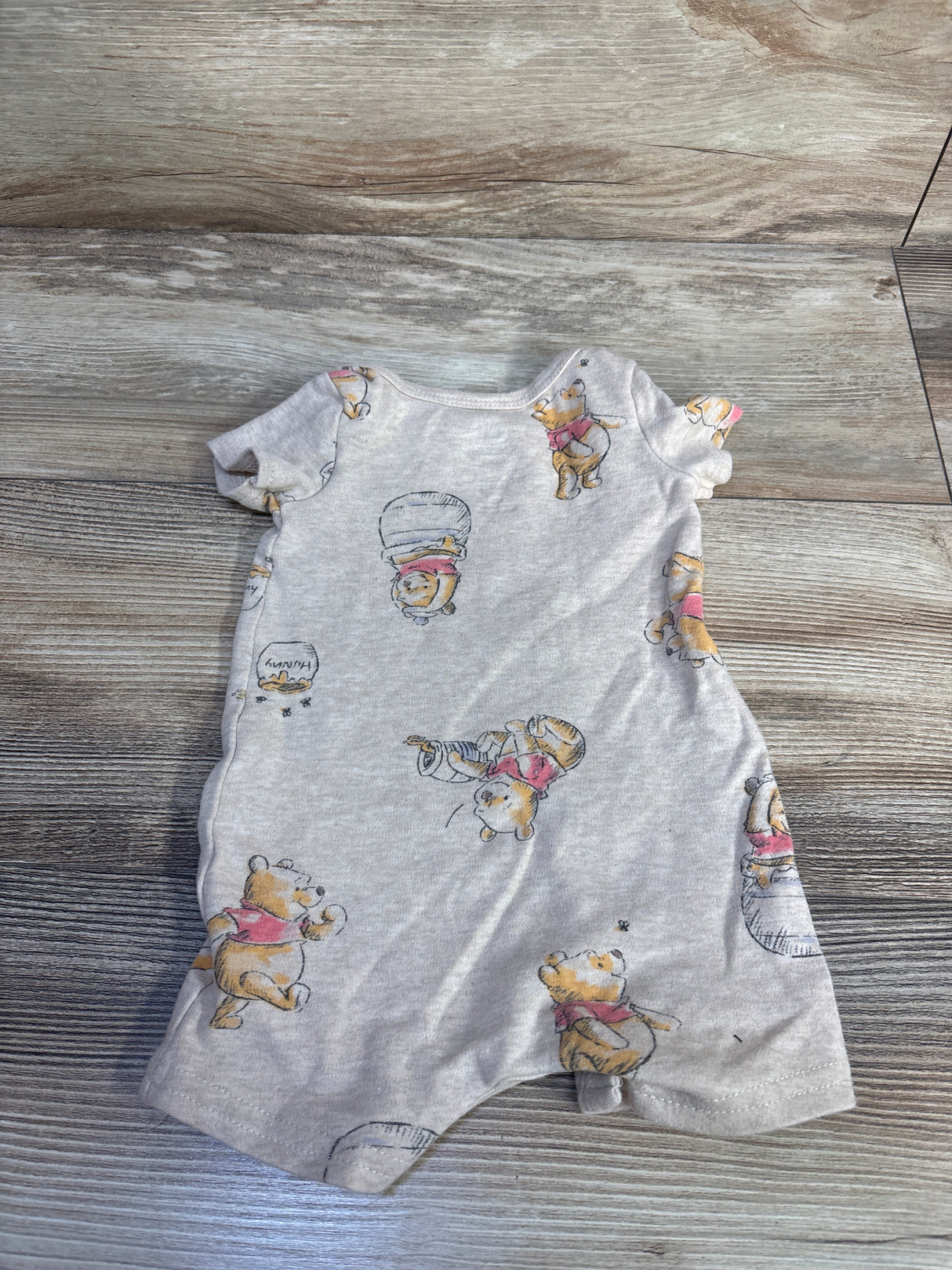 Disney Baby Winnie The Pooh Shortie Romper Beige sz Newborn