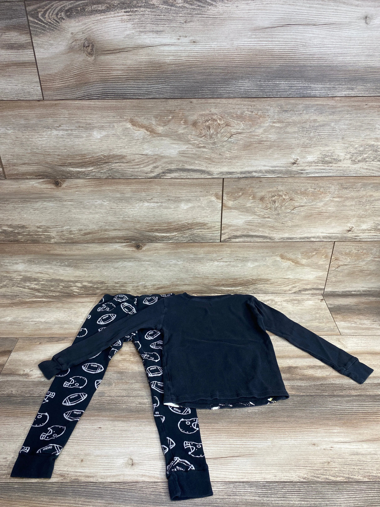 Carter's 2pc Football Pajama Set Black sz 5T