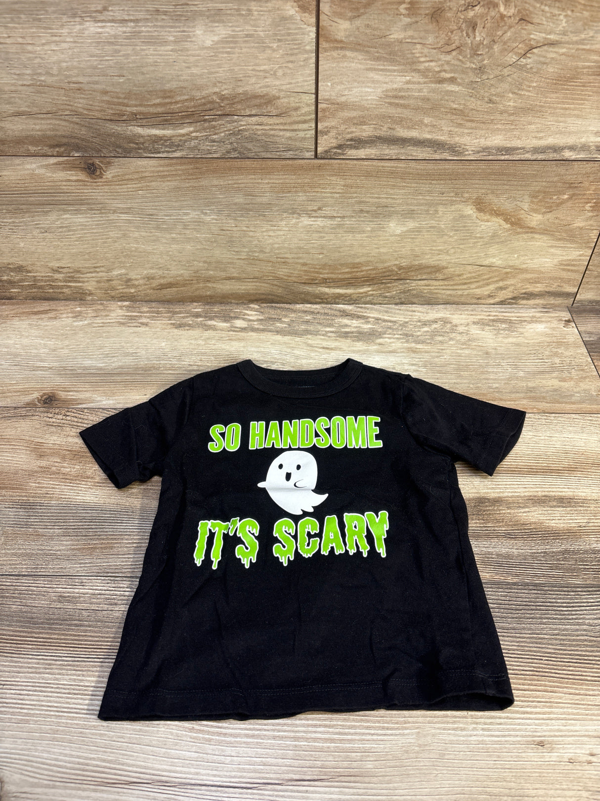 Children's Place So Handsome It's Scary Shirt Black sz 2T