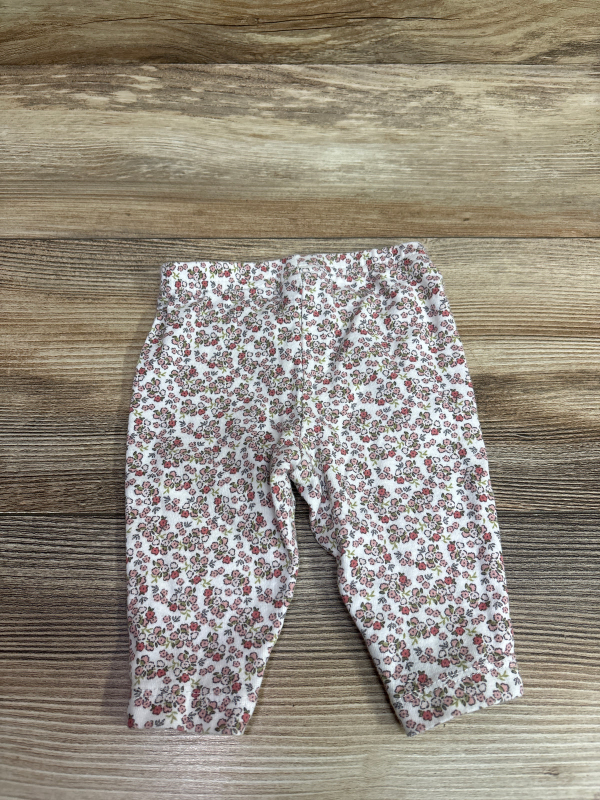 Child Of Mine Floral Pants White sz 0-3m