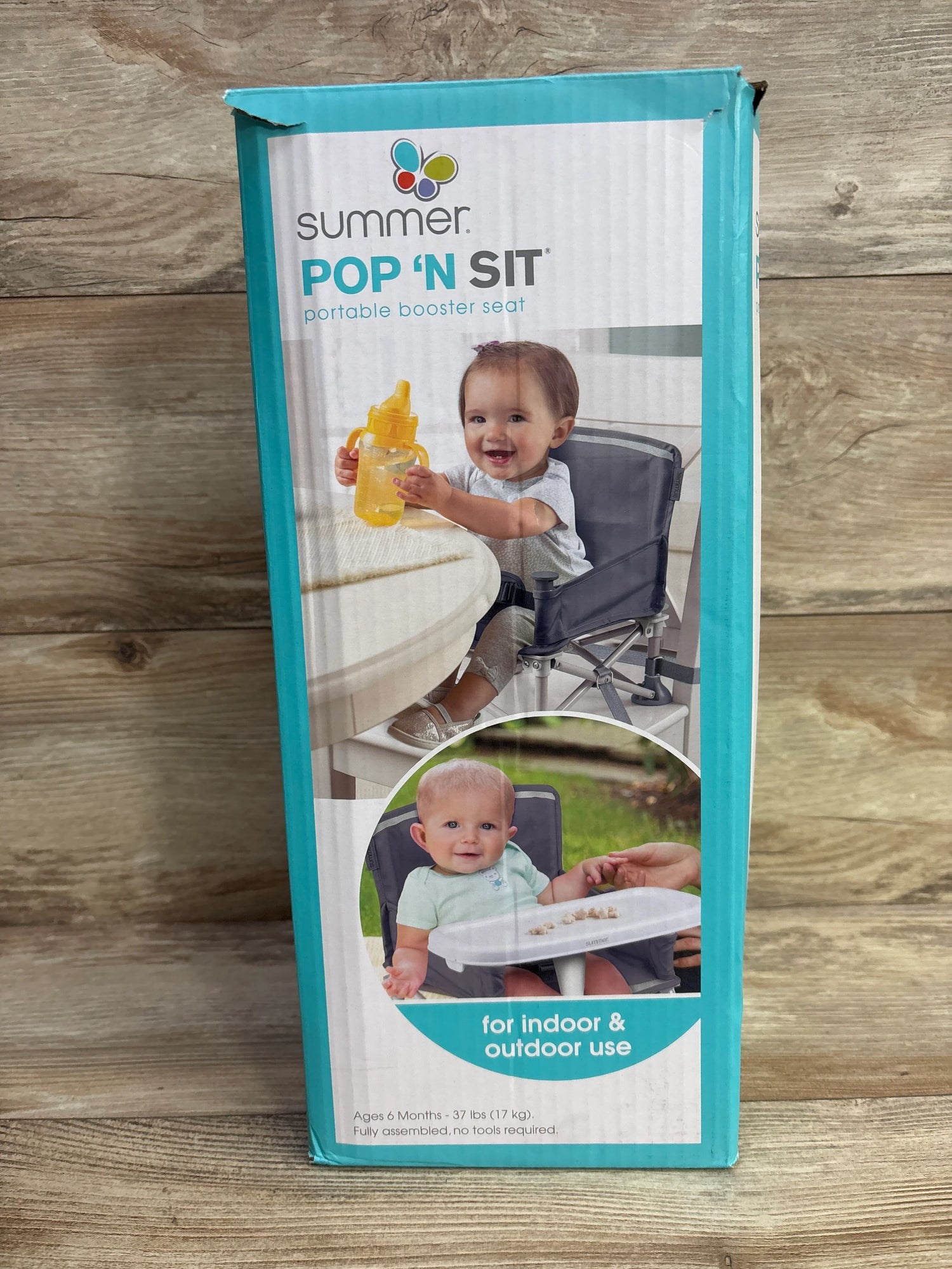 Summer Infant Pop 'N Sit Portable Infant Booster Seat - Grey