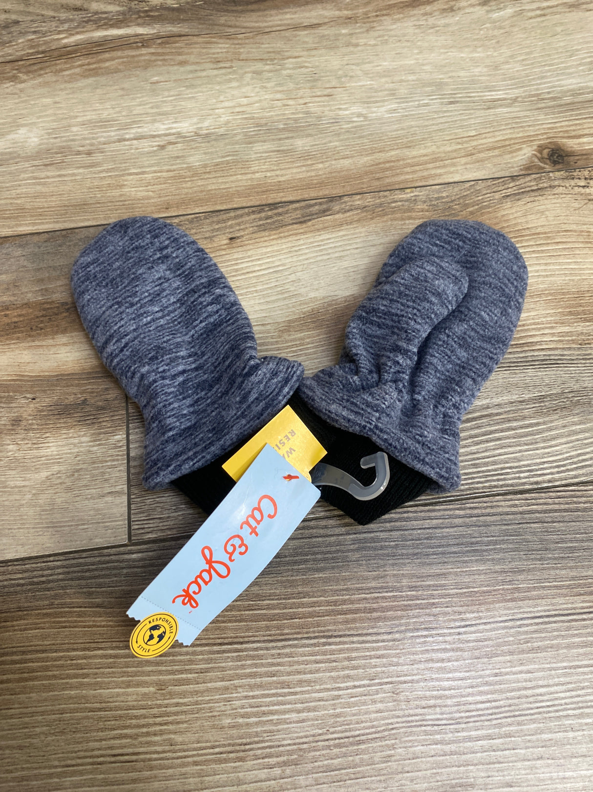 NEW Cat & Jack Fleece Winter Mittens Blue sz 12-24m