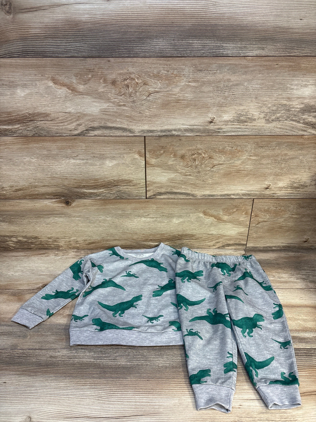 NEW Just One You Dinosaur Print 2pc Sweatshirt & Joggers Set Grey sz 2T