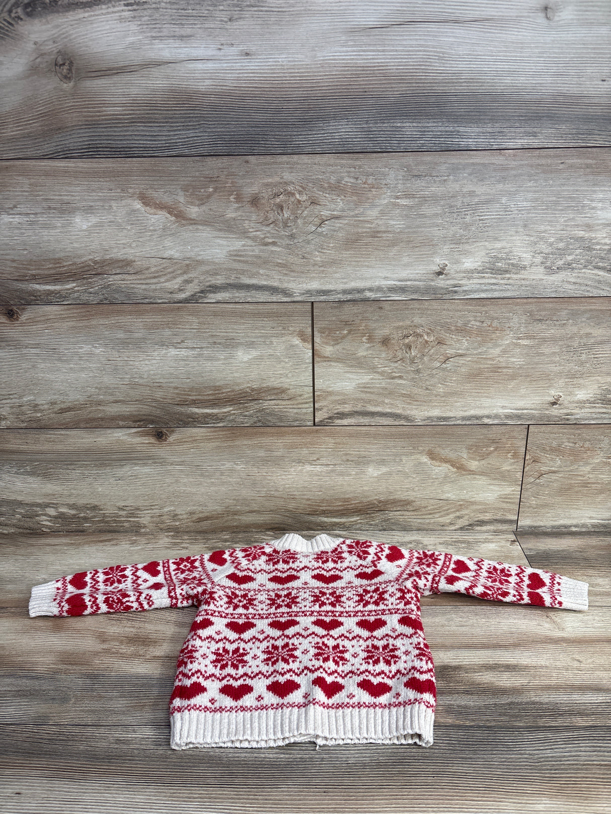 H&M Knit Holiday Sweater Beige sz 18m