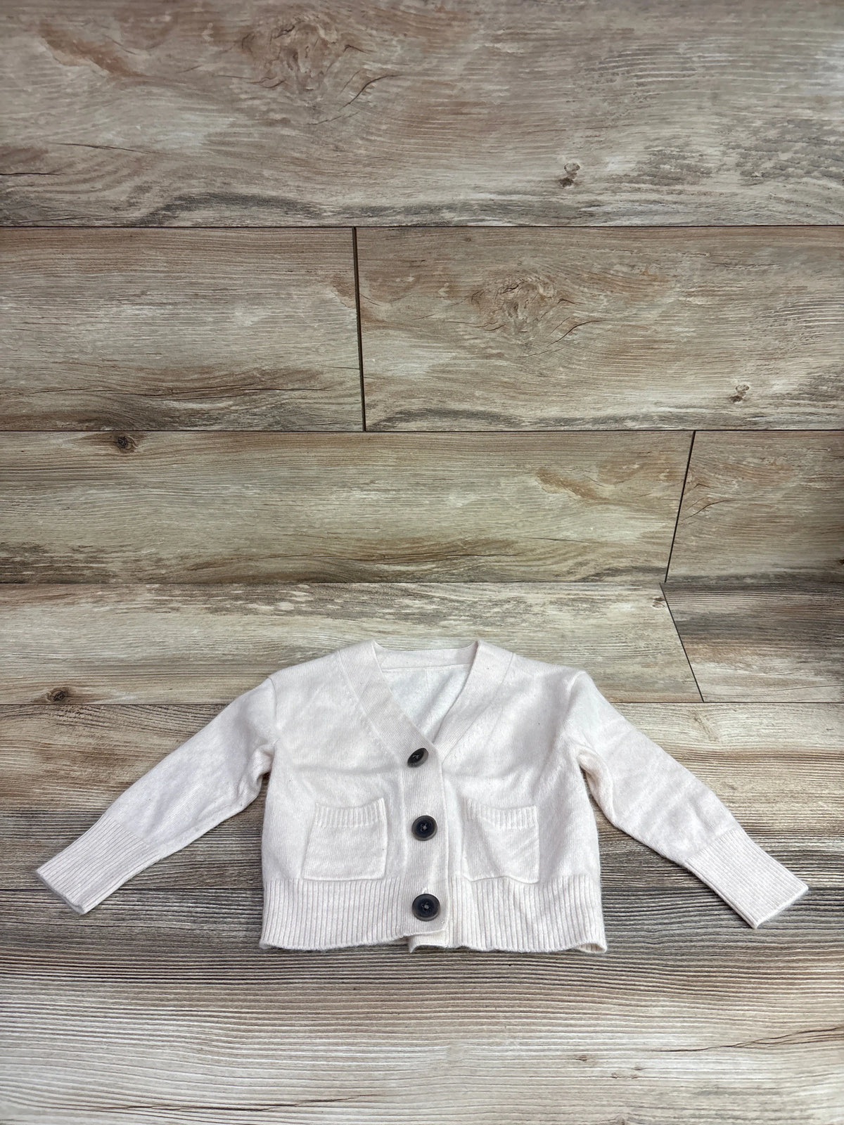 Cashmere Button-Up Cardigan Sweater Beige sz 6-12m