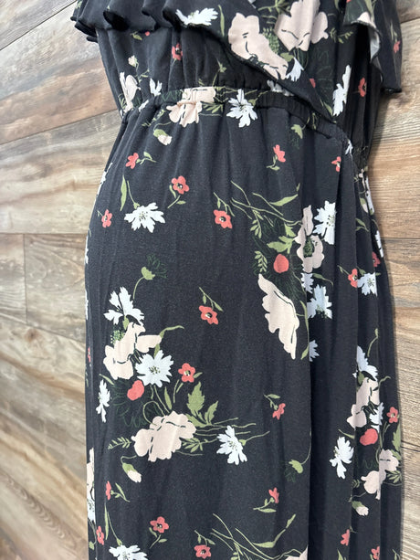 Ingrid & Isabel Floral Dress Black sz Medium - Me n Mommy To Be