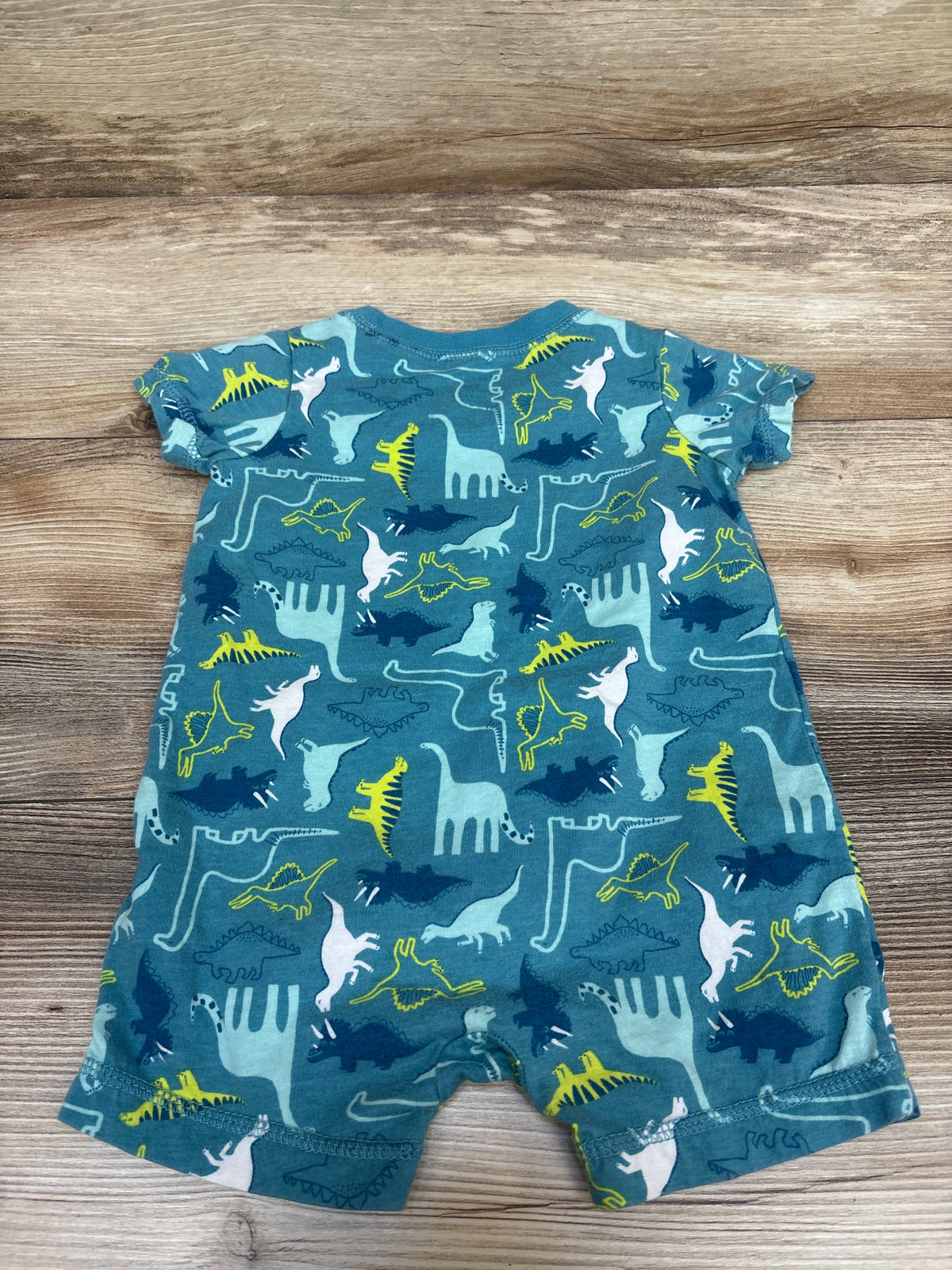 Carter's Dinosaur Shortie Romper Blue sz 9m