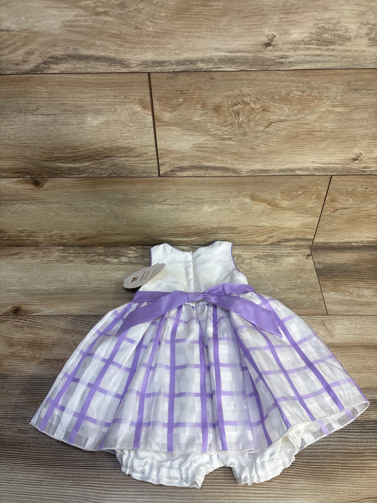 NEW American Princess 2pc Sleeveless Dress & Bloomer Shorts Set White sz 24m