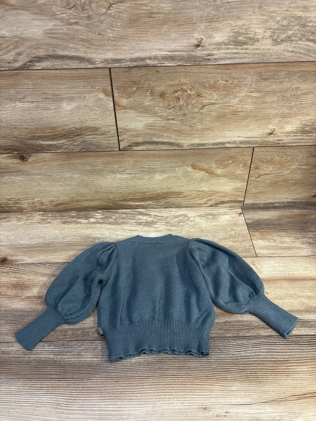 Modern Moments Knit Puff Sleeve Sweater Blue sz 12m