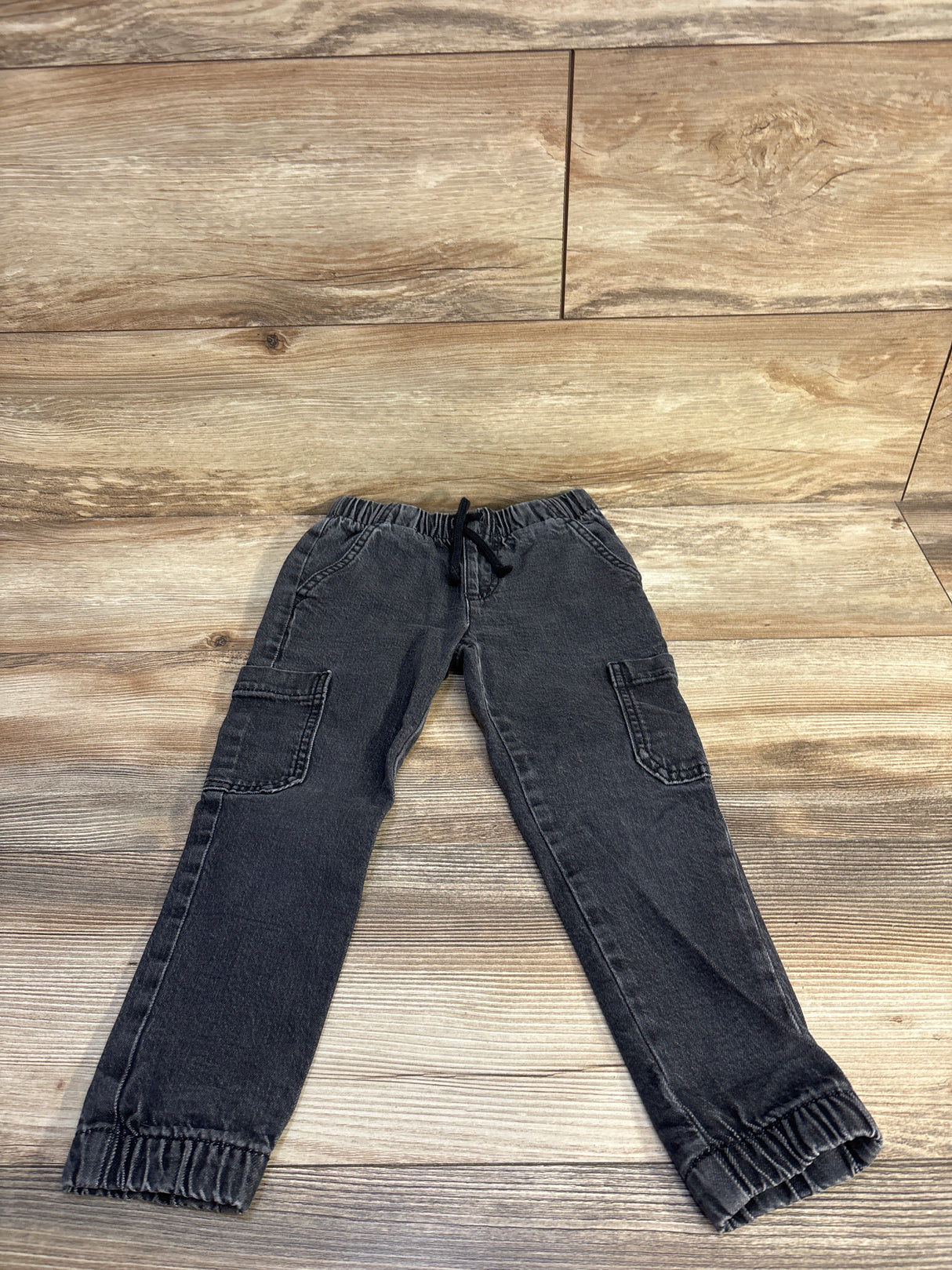 Cat & Jack Cargo Denim Joggers Grey sz 4T