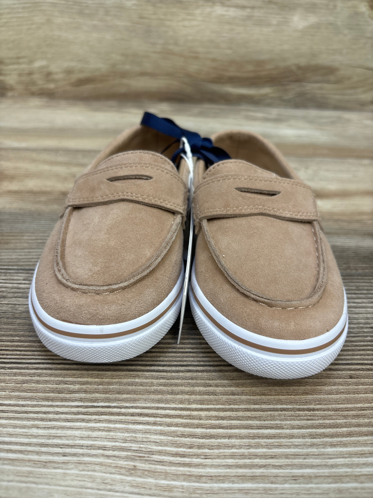 NEW Janie & Jack Suede Loafer Sneakers in Desert Tan sz 10c