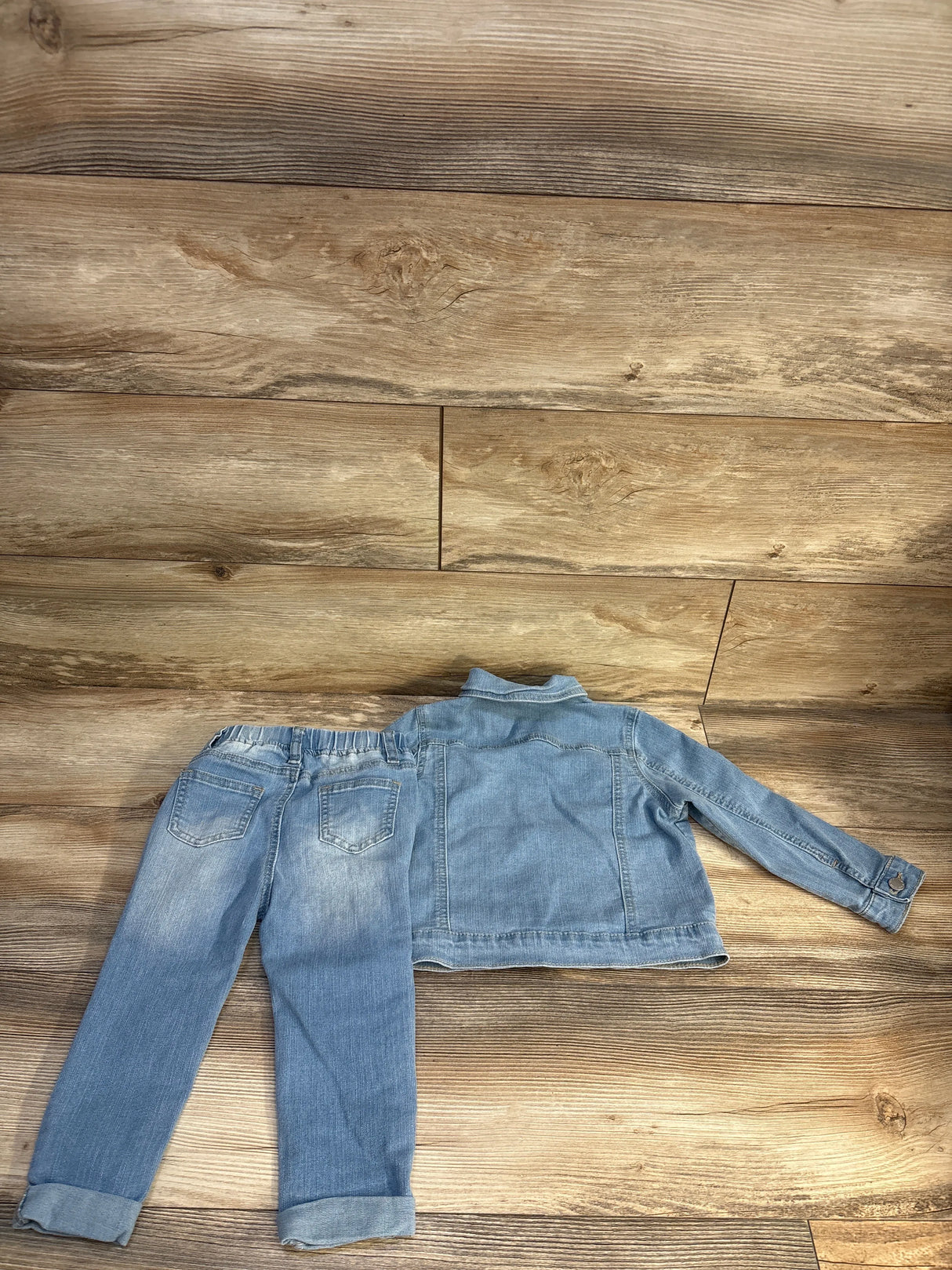 Shein 2pc Denim Jacket & Jeans Set Blue sz 2-3T
