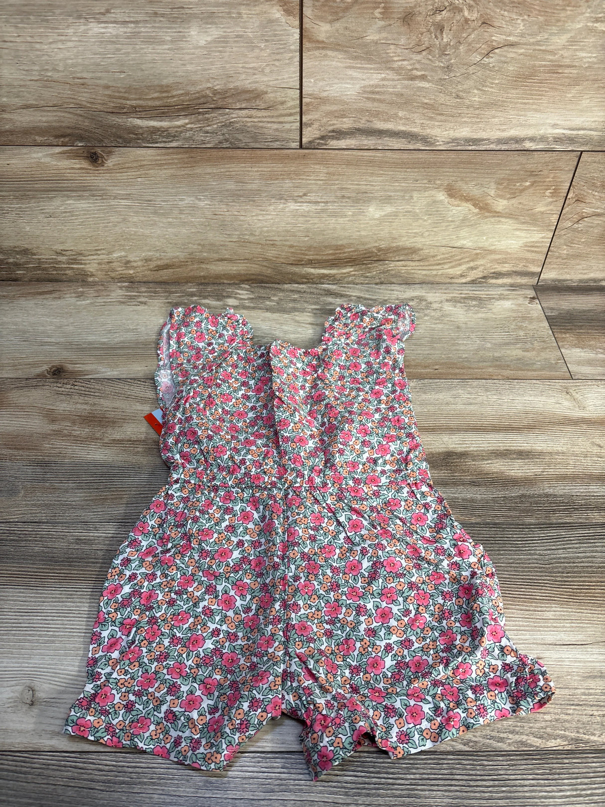 NEW Cat & Jack Floral Shortie Romper White sz 4T
