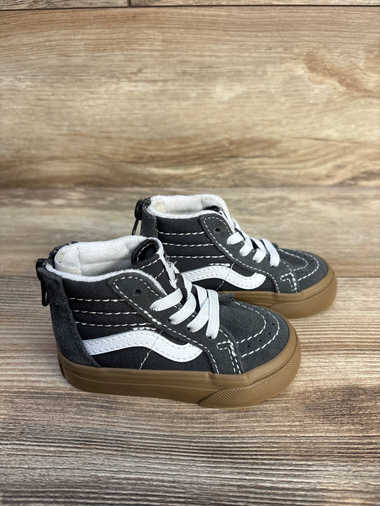 Vans Sk8-Hi Zip Sneakers Grey sz 4c