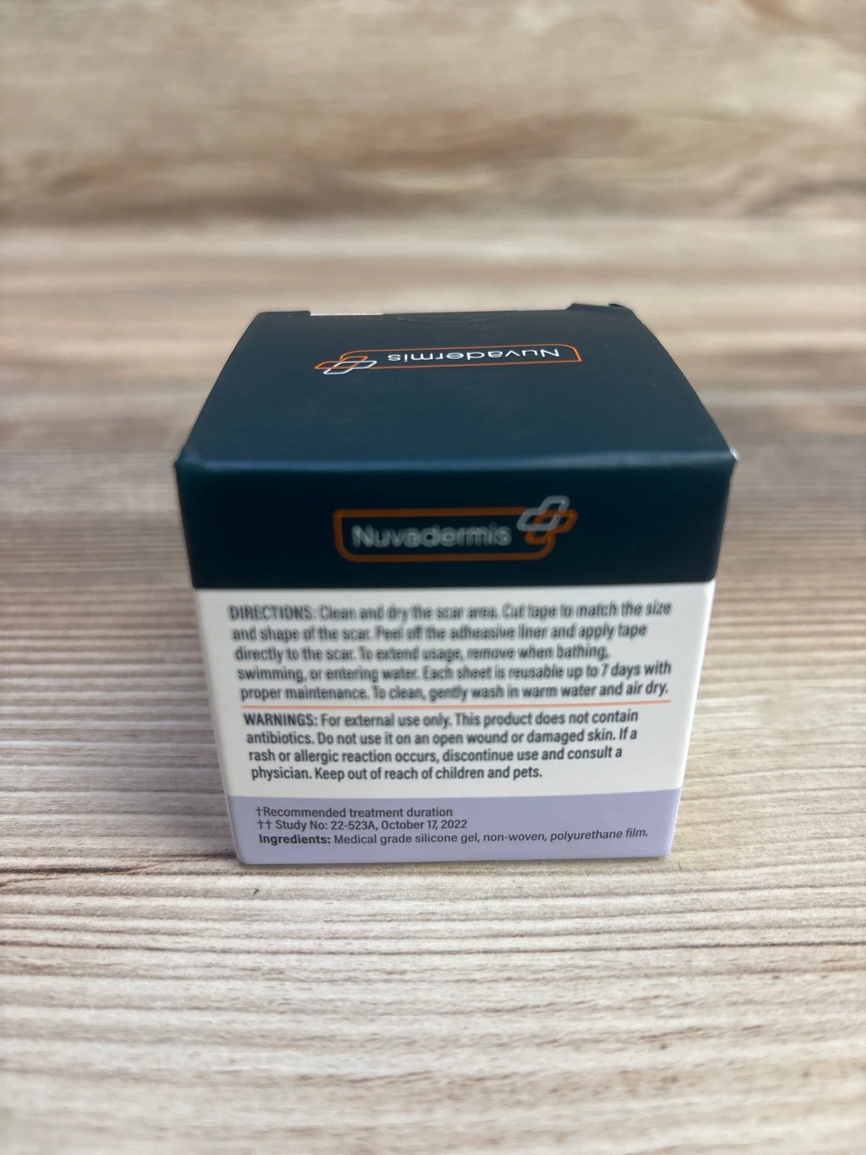 NEW Nuvadermis Soft Silicone Scar Tape