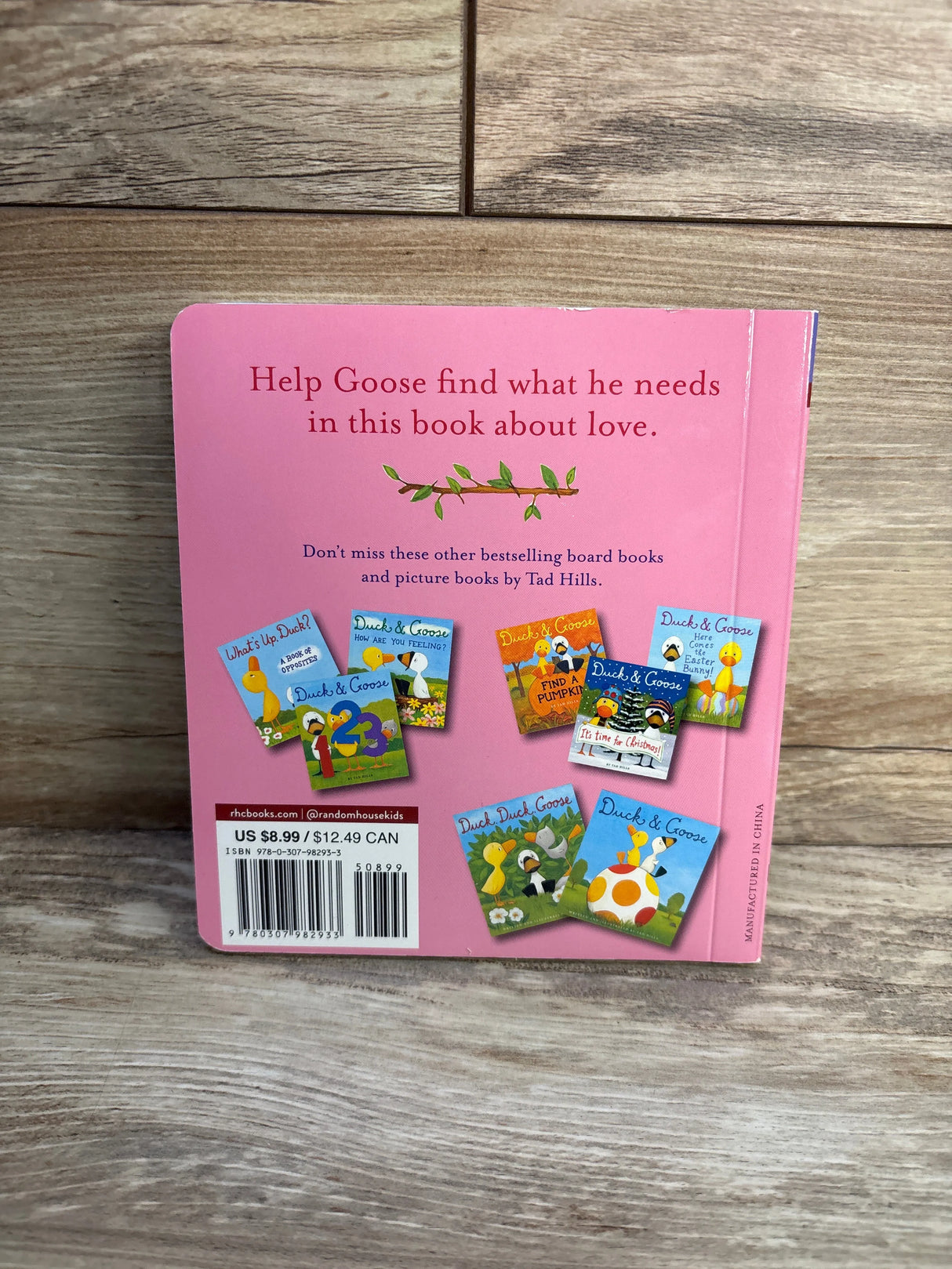 Duck Goose Goose Needs A Hug Board Book