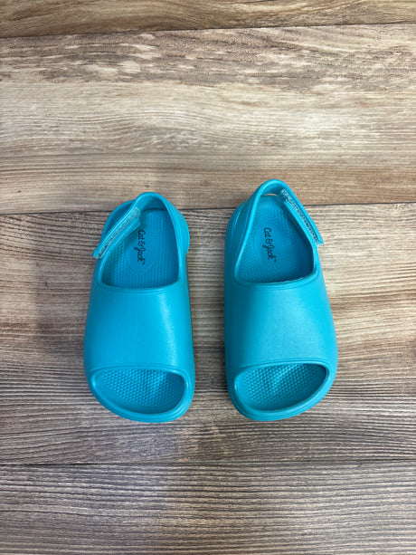 Cat & Jack Wynne Slip-On Slide Sandals Aqua sz 7c - Me n Mommy To Be