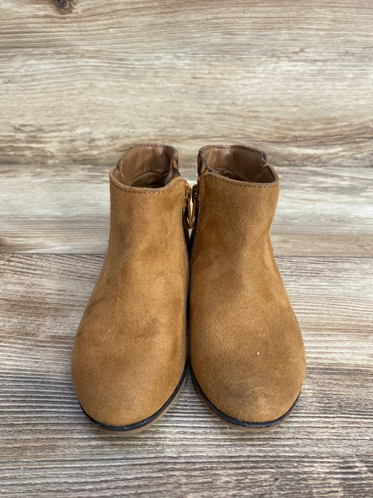 Cat & Jack Leopard Print ankle Boots Brown sz 8c