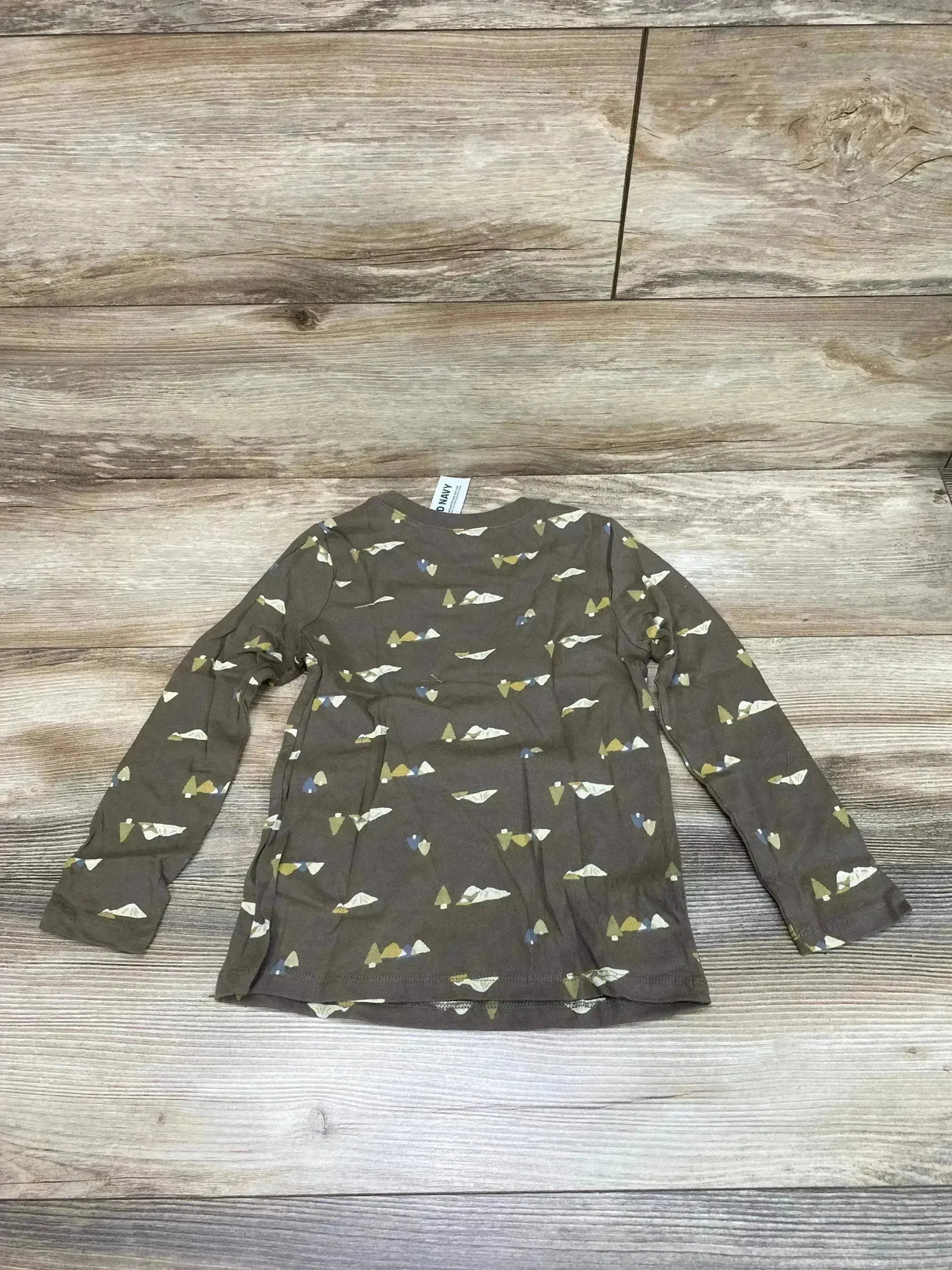 NEW Old Navy Mountain Print Brown Shirt sz 5T - Me n Mommy To Be