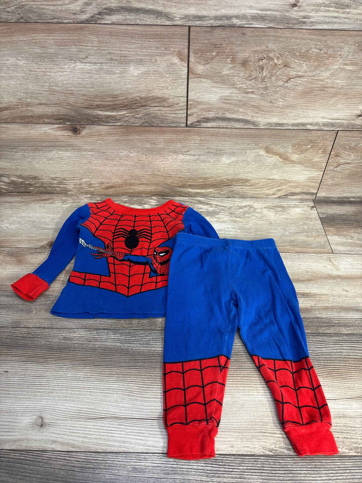 Marvel Spiderman 2pc Pajama Set Blue sz 2T