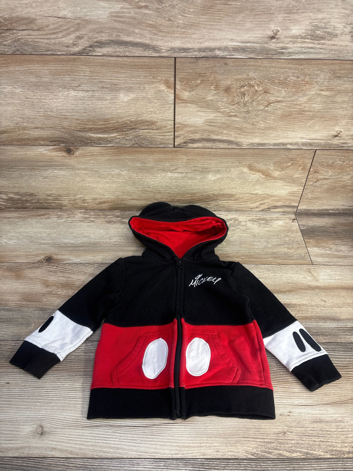 Disney Parks Full Zip Mickey Mouse Jacket Black sz 2t