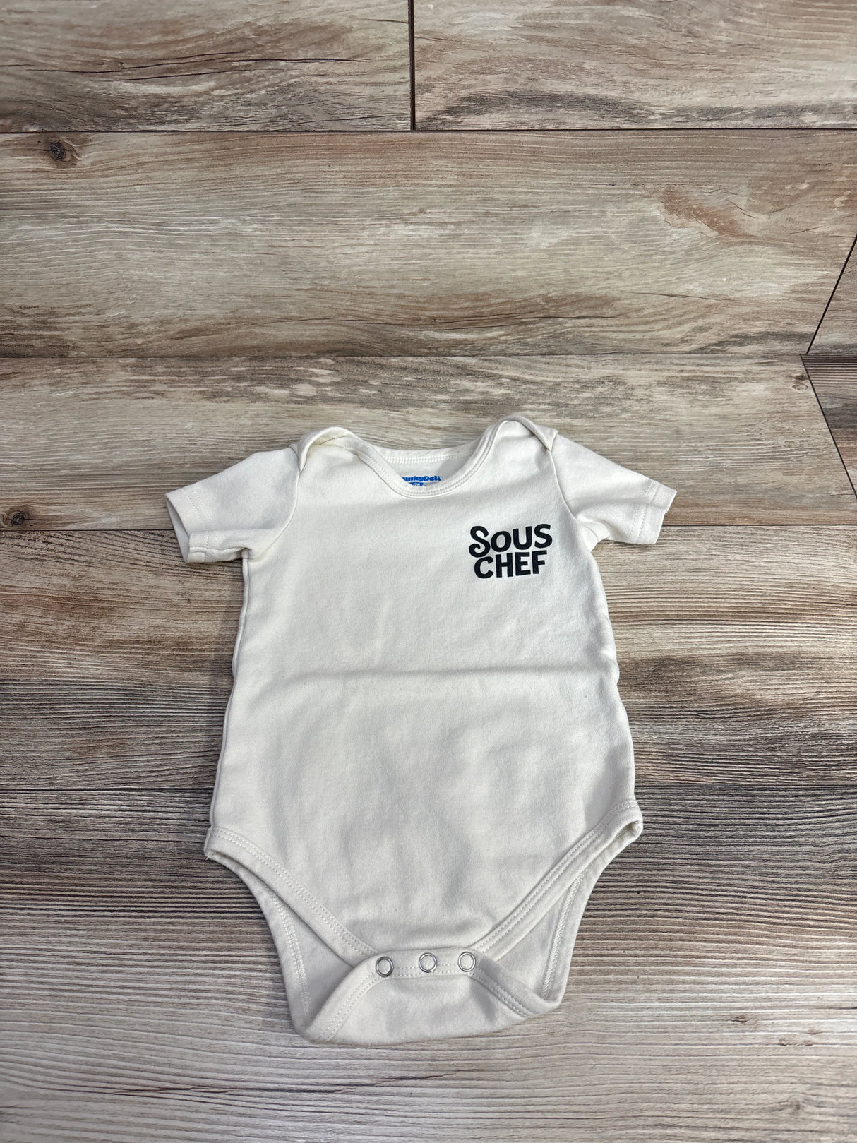 Chunky Deli Sous Chef Baby Bodysuit Beige sz 12m