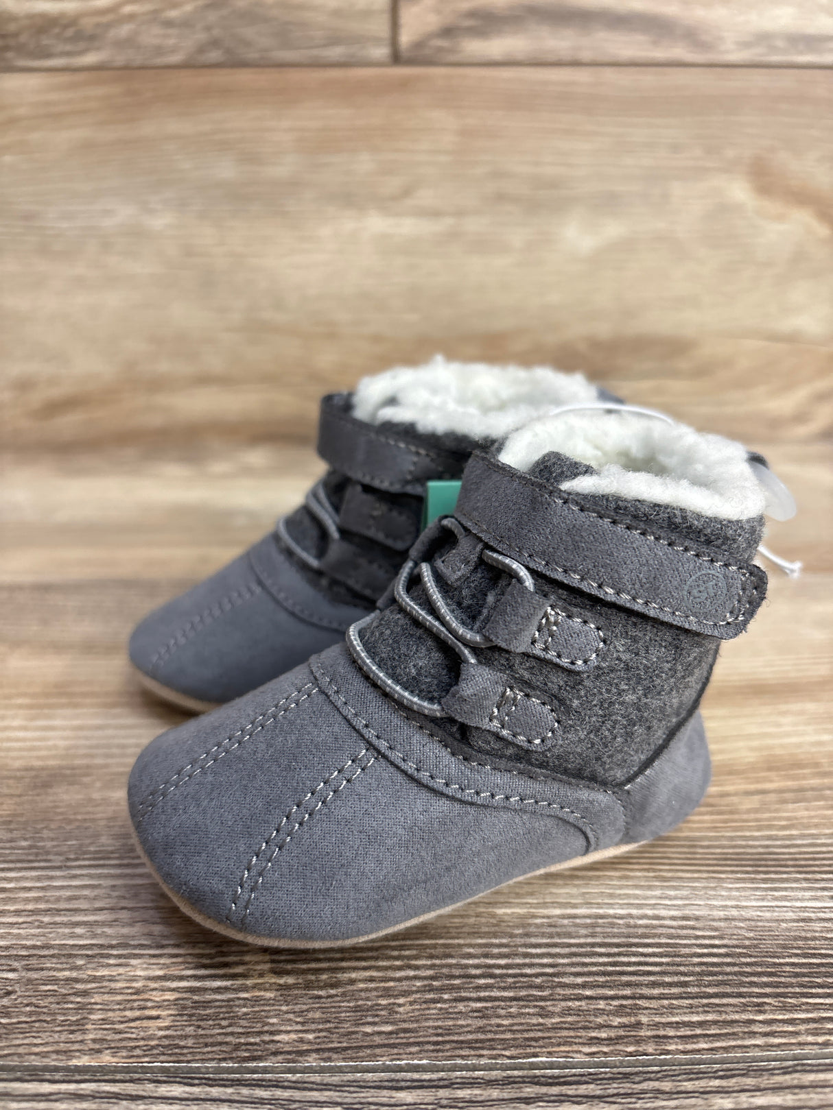 NEW Surprize by Stride Rite Crispin Boots Grey sz 4/5c