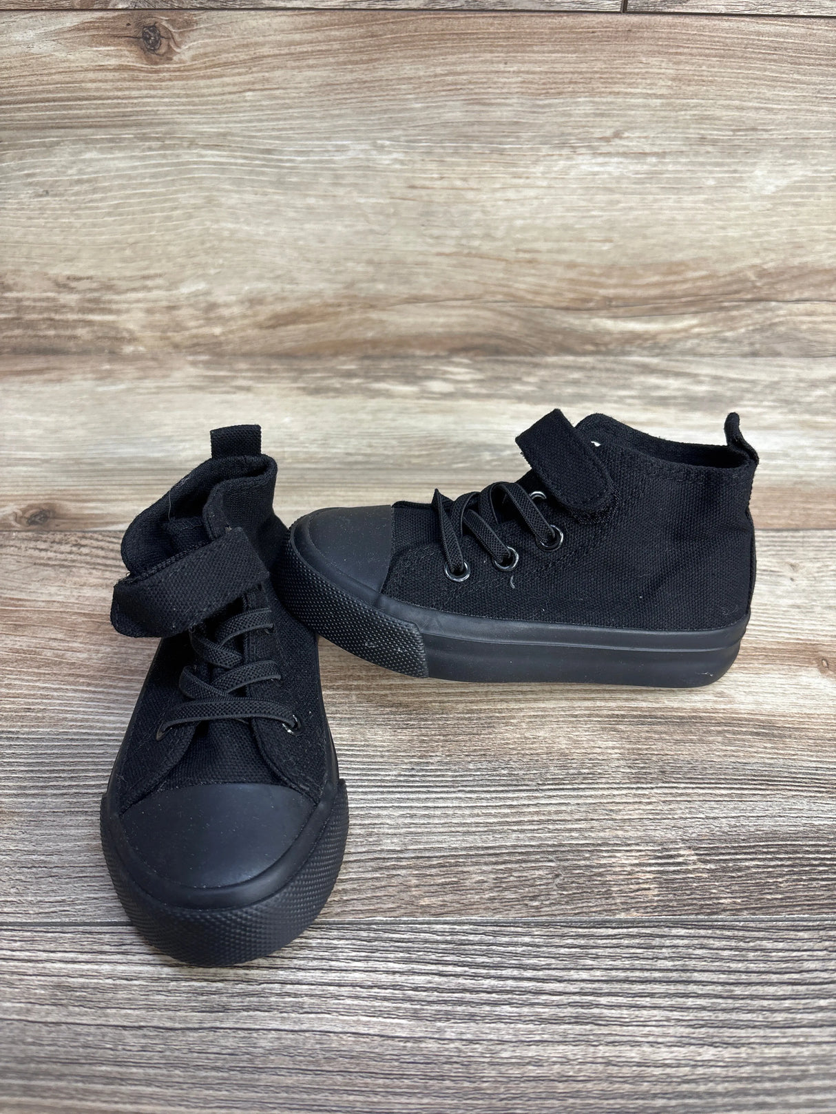 High-Top Canvas Sneakers Black sz 8/9c