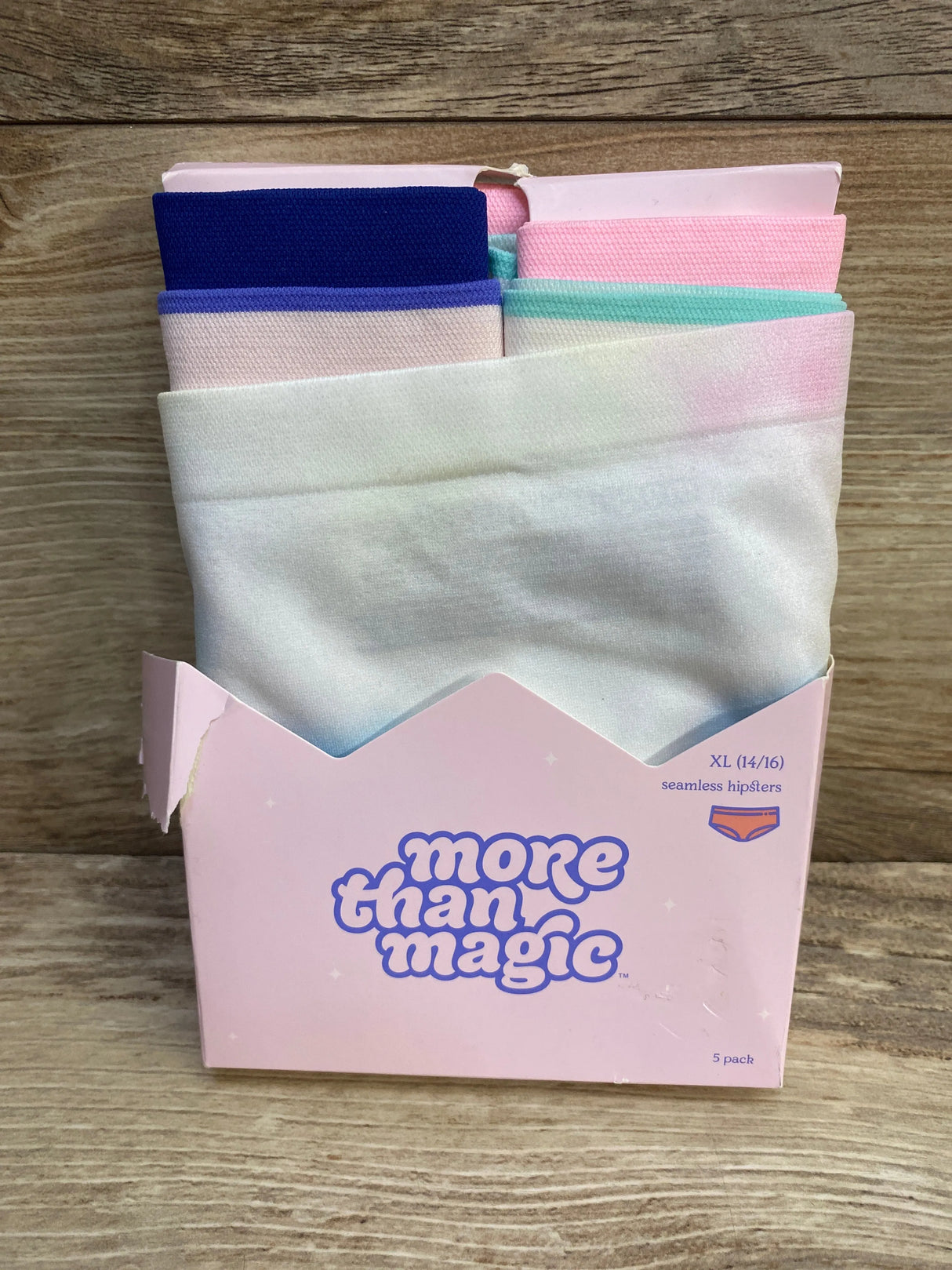 NEW More Than Magic 5Pk Seamless Hipsters Tie Dye Sz XL (14/16) - Me n Mommy To Be